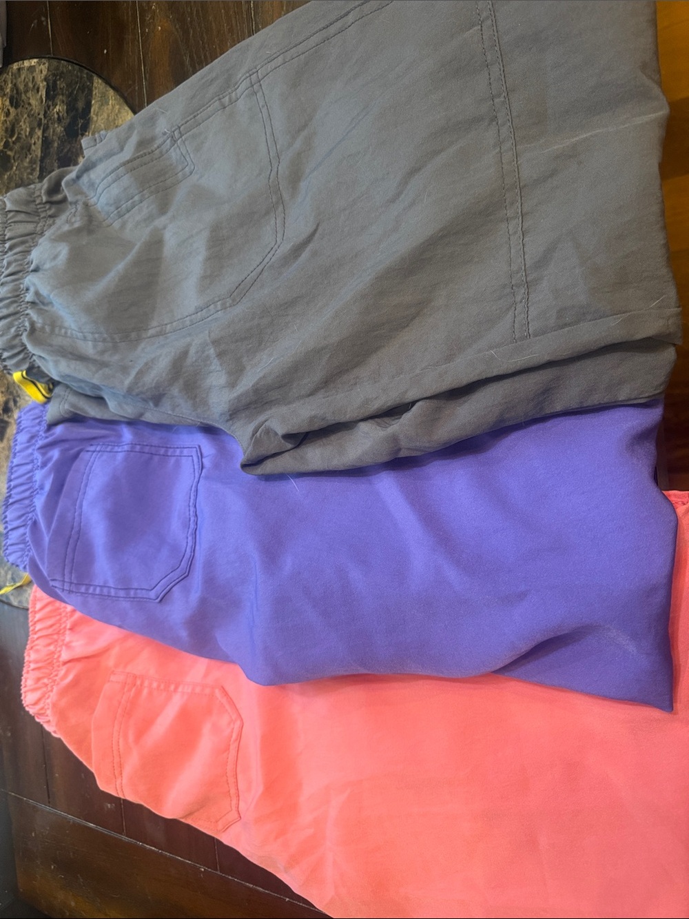 koi Straight-Leg Scrub Pants in Gray, Purple, Coral